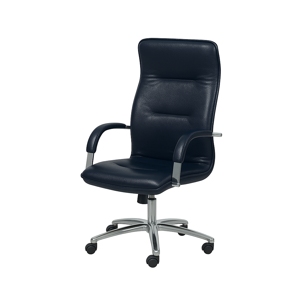 Scaun birou piele ALBASTRA | model OMEGA P