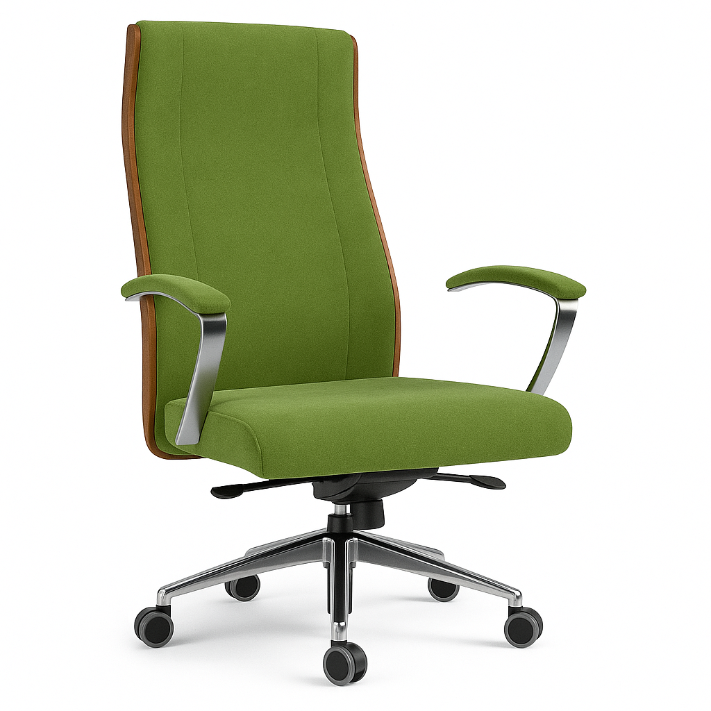 Scaun birou catifea VERDE | model BOSS P