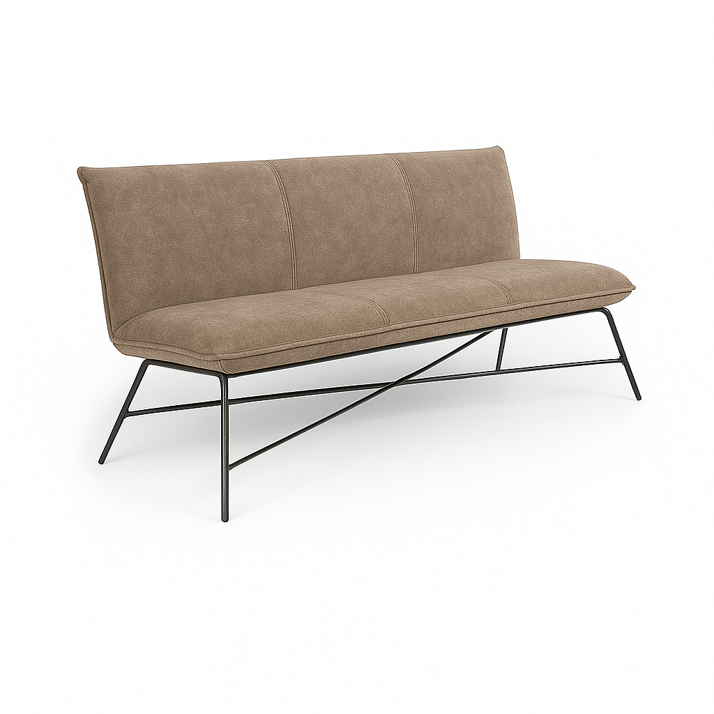 Bancheta catifea NEAGRA | model FLIP