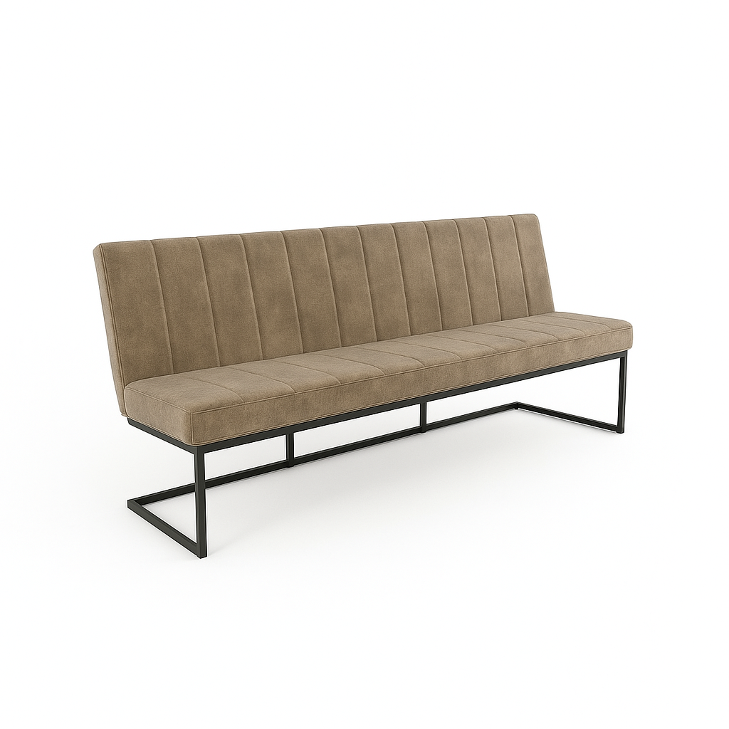 Bancheta catifea  FLEET OHIO culoare BEJ INCHIS