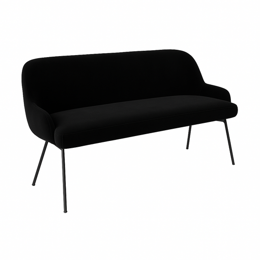 Bancheta catifea SASHA culoare NEGRU