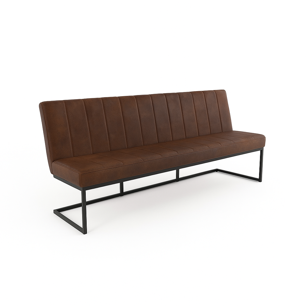 Bancheta piele  FLEET OHIO culoare MARO