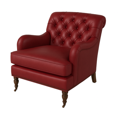 Fotoliu chesterfield CALEDONIAN piele ROSIE