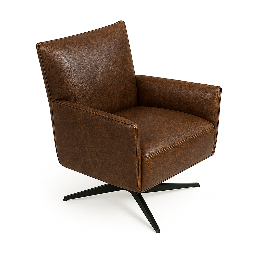 Fotoliu piele TAUPE | model CONFI