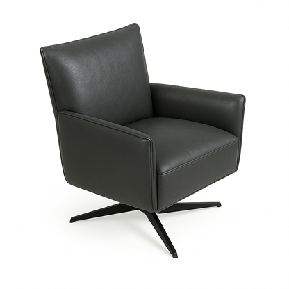 Fotoliu piele ANTRACIT | model CONFI