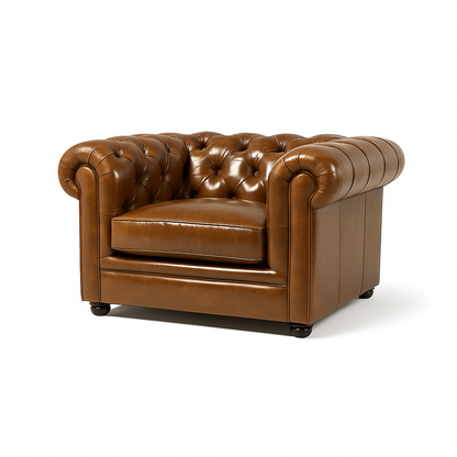 Fotoliu chesterfield CA piele MARO