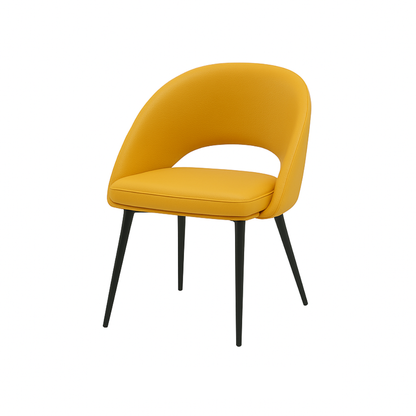 Scaun piele GALBENA | model LAVA