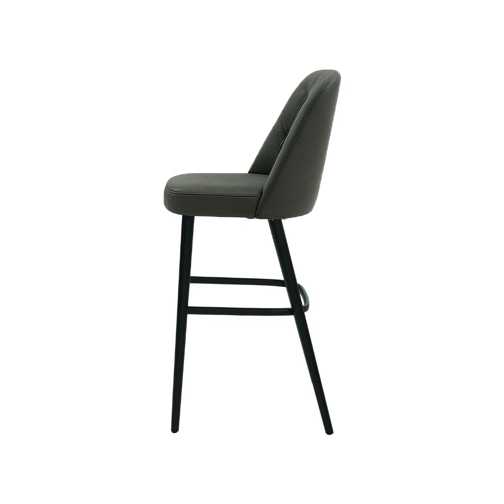 Scaun bar piele VERDE | model SCOT