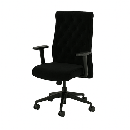 Scaun catifea NEAGRA | model ACTIVE