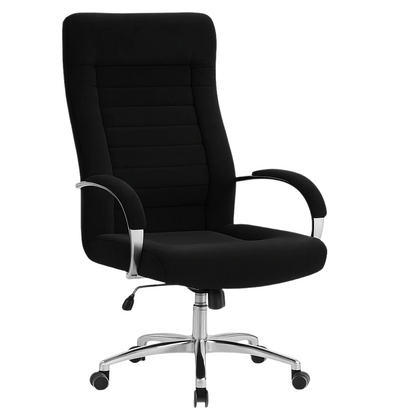 Scaun birou catifea NEAGRA | model DALIA P
