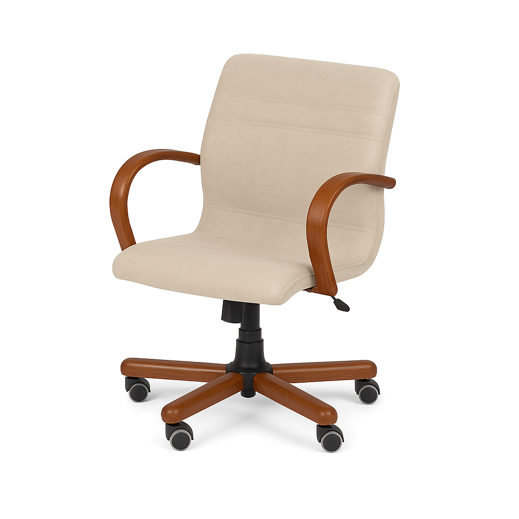 Scaun birou catifea BEJ | model GOLD O