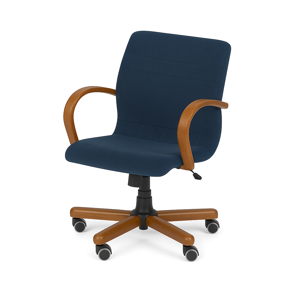Scaun birou catifea ALBASTRA | model GOLD O