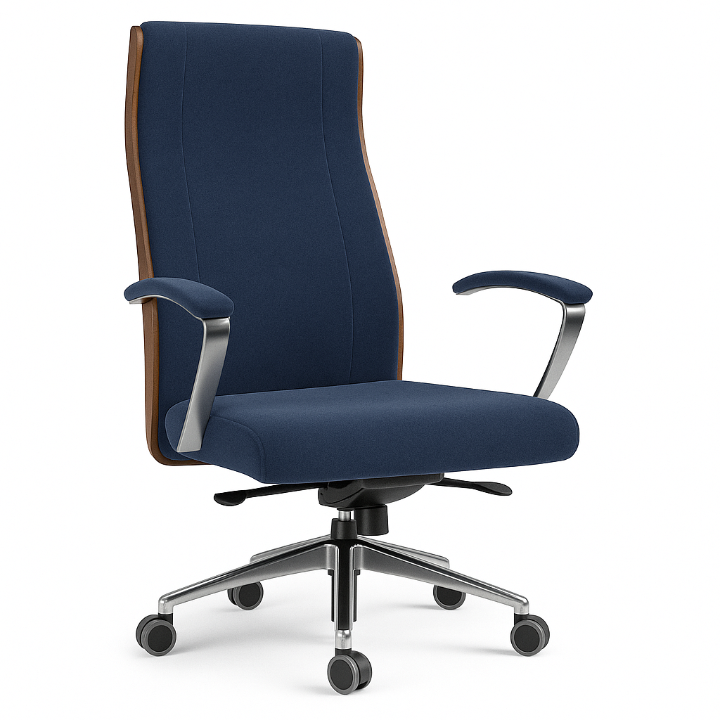 Scaun birou catifea ALBASTRA | model BOSS P