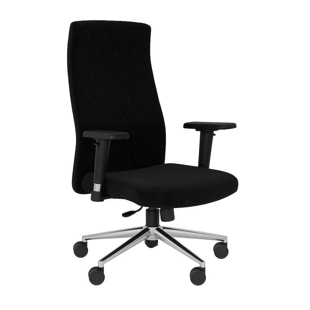 Scaun birou catifea NEAGRA| model MAGIC P