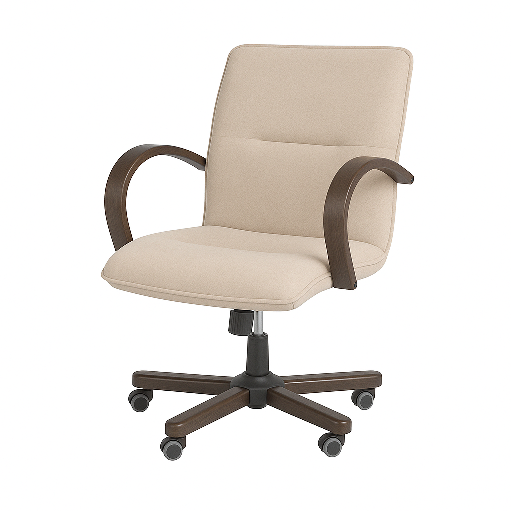 Scaun birou catifea BEJ | model OMEGA O