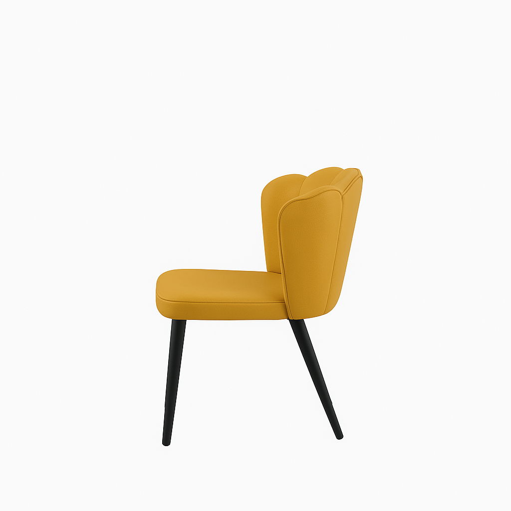 Scaun piele GALBENA | model ARIA