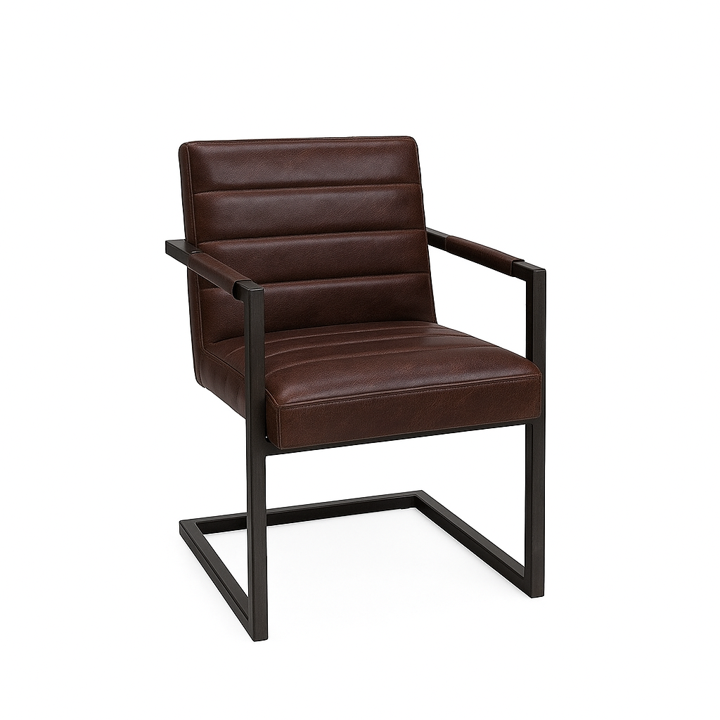 Scaun piele MARO INCHIS | model BADSAAL 4STARR