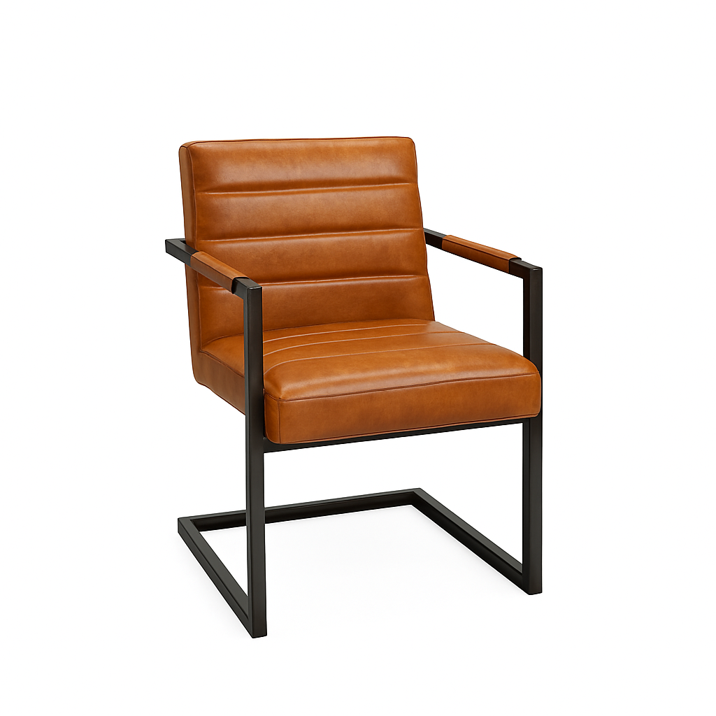 Scaun piele MARO DESCHIS | model BADSAAL 4STARR