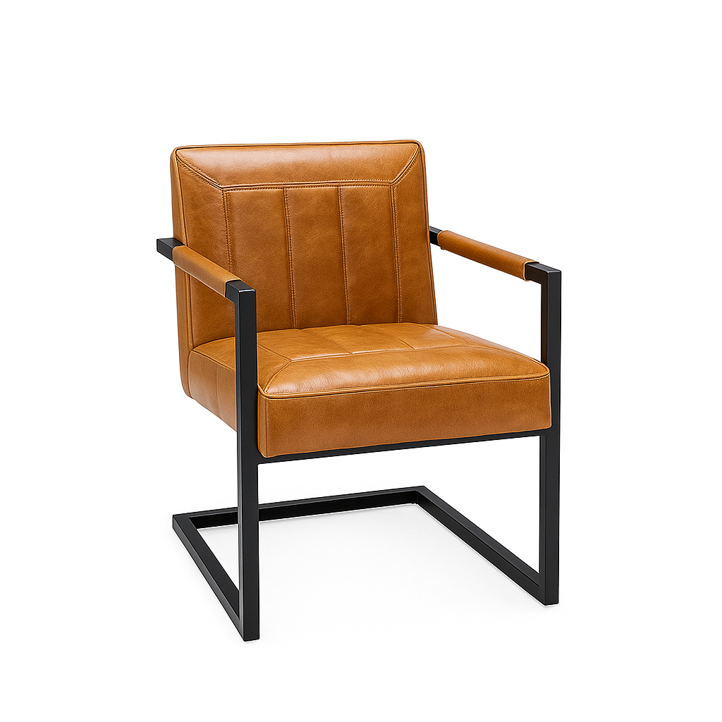 Scaun piele MARO DESCHIS | model BADSAAL EDI