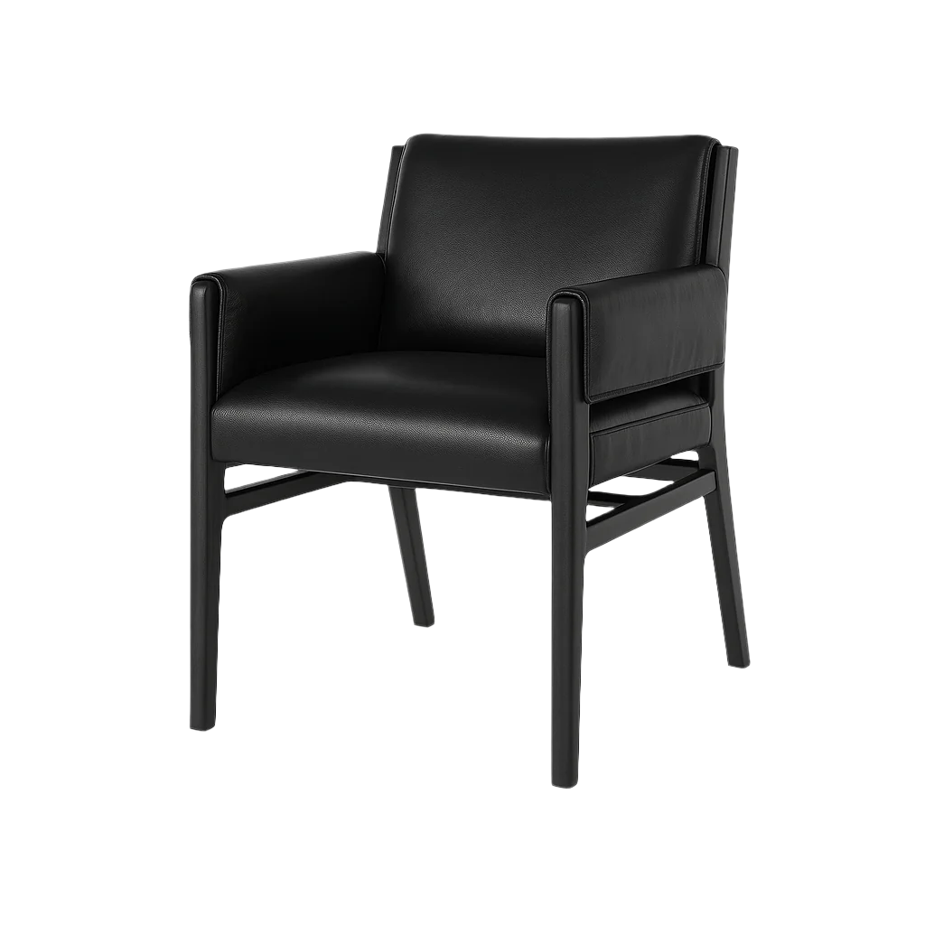 Scaun piele NEAGRA | model CELIO