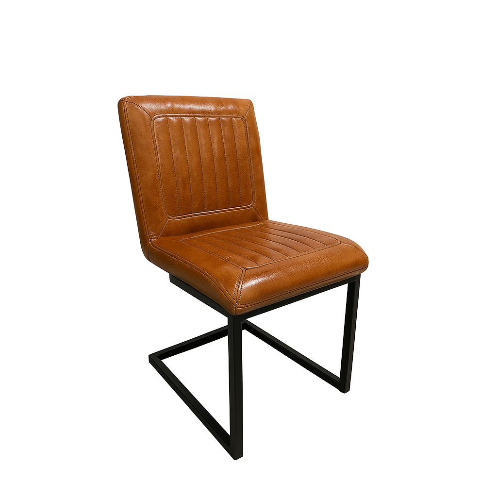 Scaun piele MARO DESCHIS | model INDU BROOKLYN NA