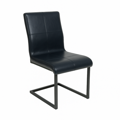 Scaun piele NEAGRA | model INDU QUADRANT A