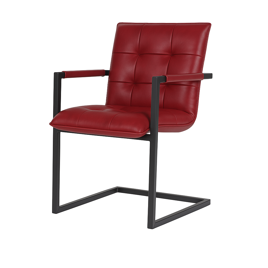 Scaun piele NEAGRA | model MOCANU